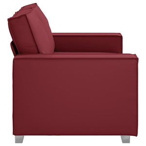 Καναπές Κόκκινο 160 x 80 x 84 εκ ύφασμα - Pakobazaar