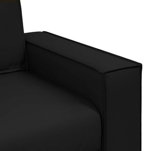 Καναπές Μαύρο 160 x 80 x 84 εκ ύφασμα - Pakobazaar