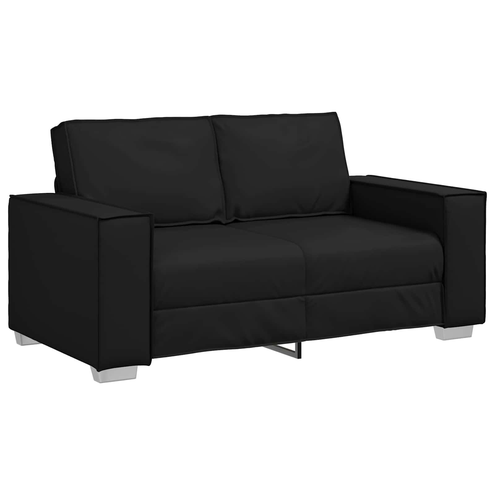 Καναπές Μαύρο 160 x 80 x 84 εκ ύφασμα - Pakobazaar