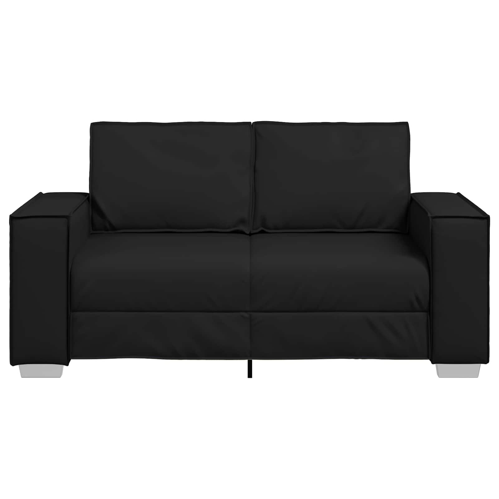 Καναπές Μαύρο 160 x 80 x 84 εκ ύφασμα - Pakobazaar
