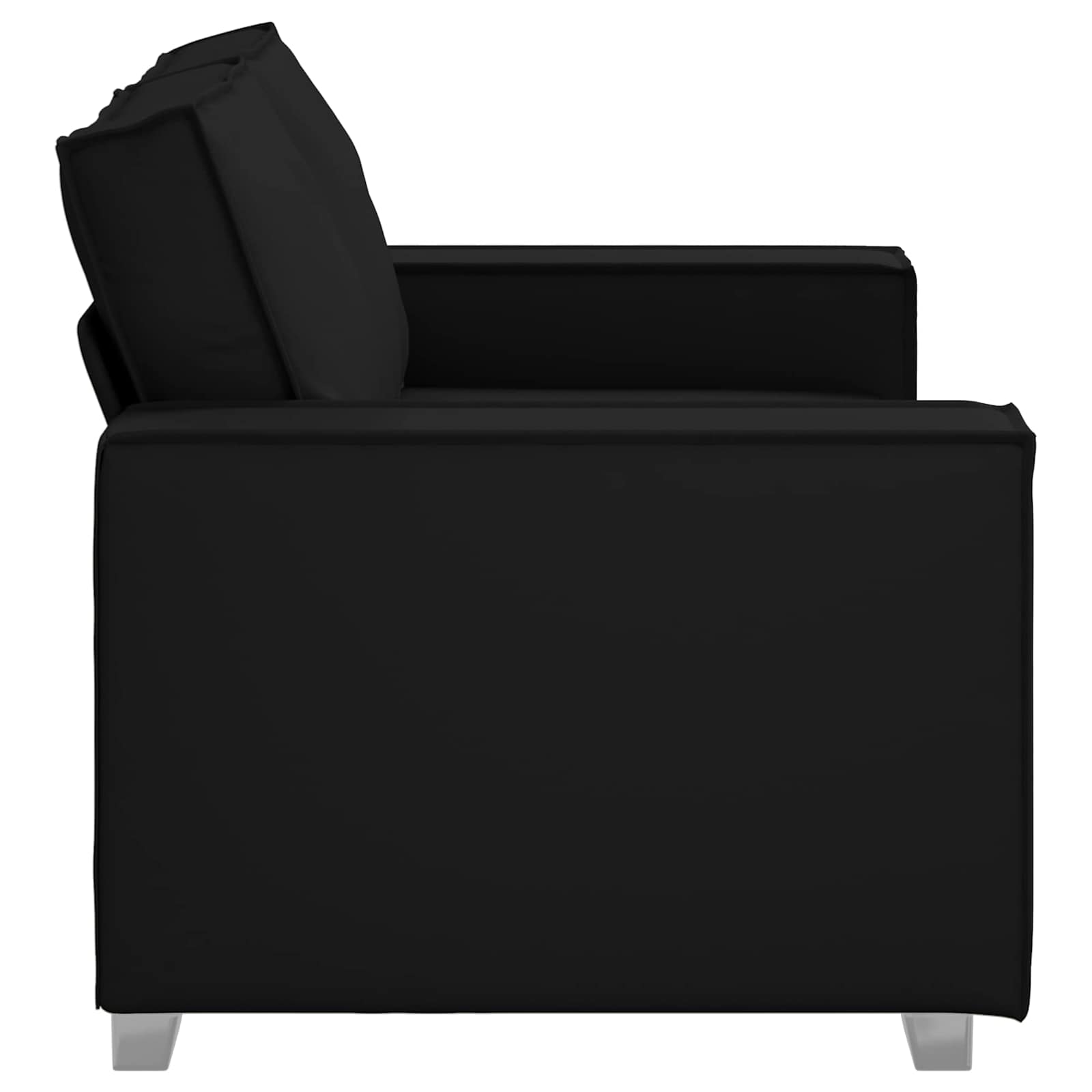 Καναπές Μαύρο 160 x 80 x 84 εκ ύφασμα - Pakobazaar