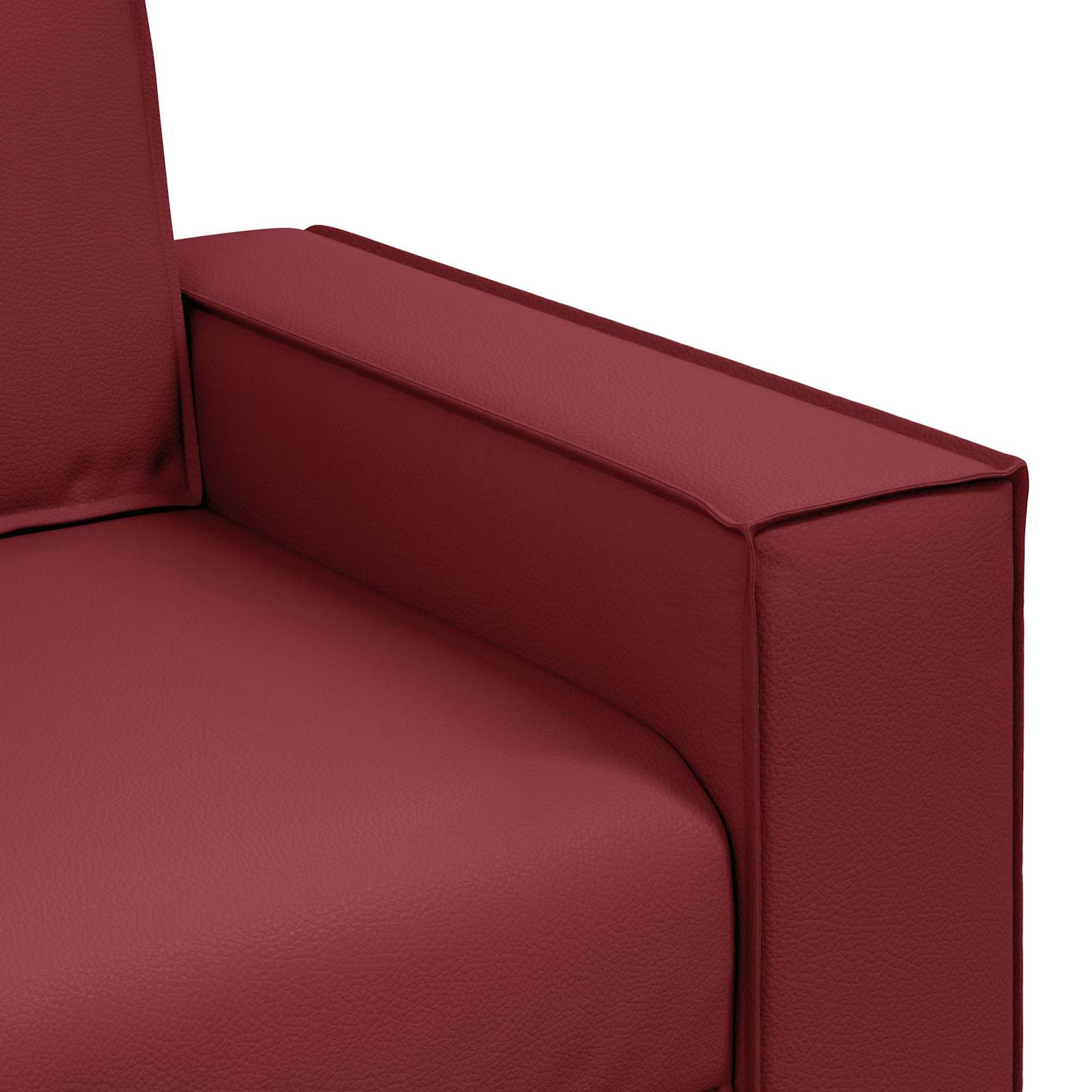 Καναπές Κόκκινο 180 x 80 x 84 εκ ύφασμα - Pakobazaar