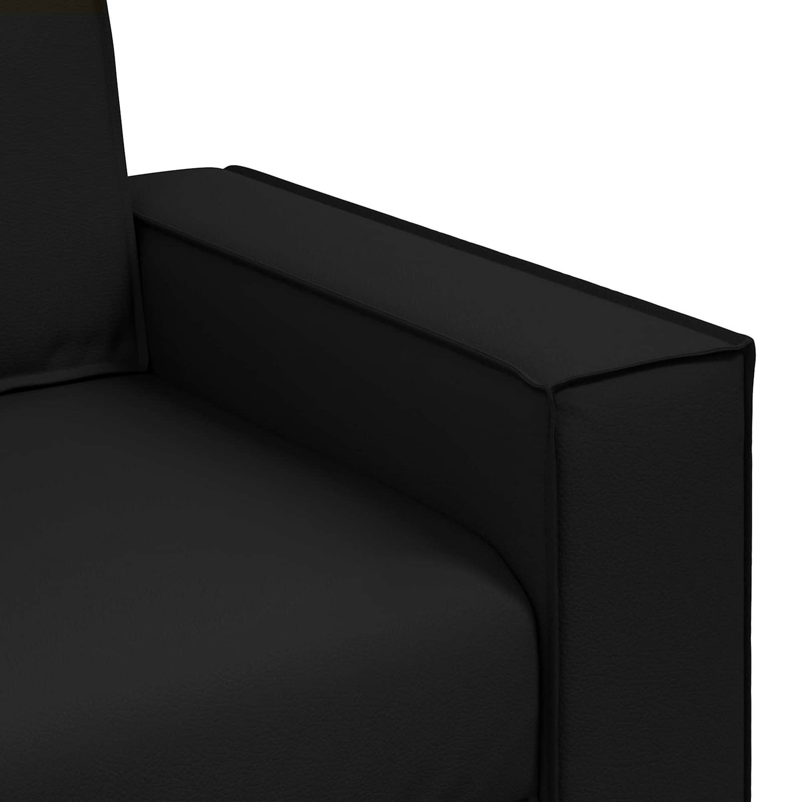 Καναπές Μαύρο 180 x 80 x 84 εκ ύφασμα - Pakobazaar