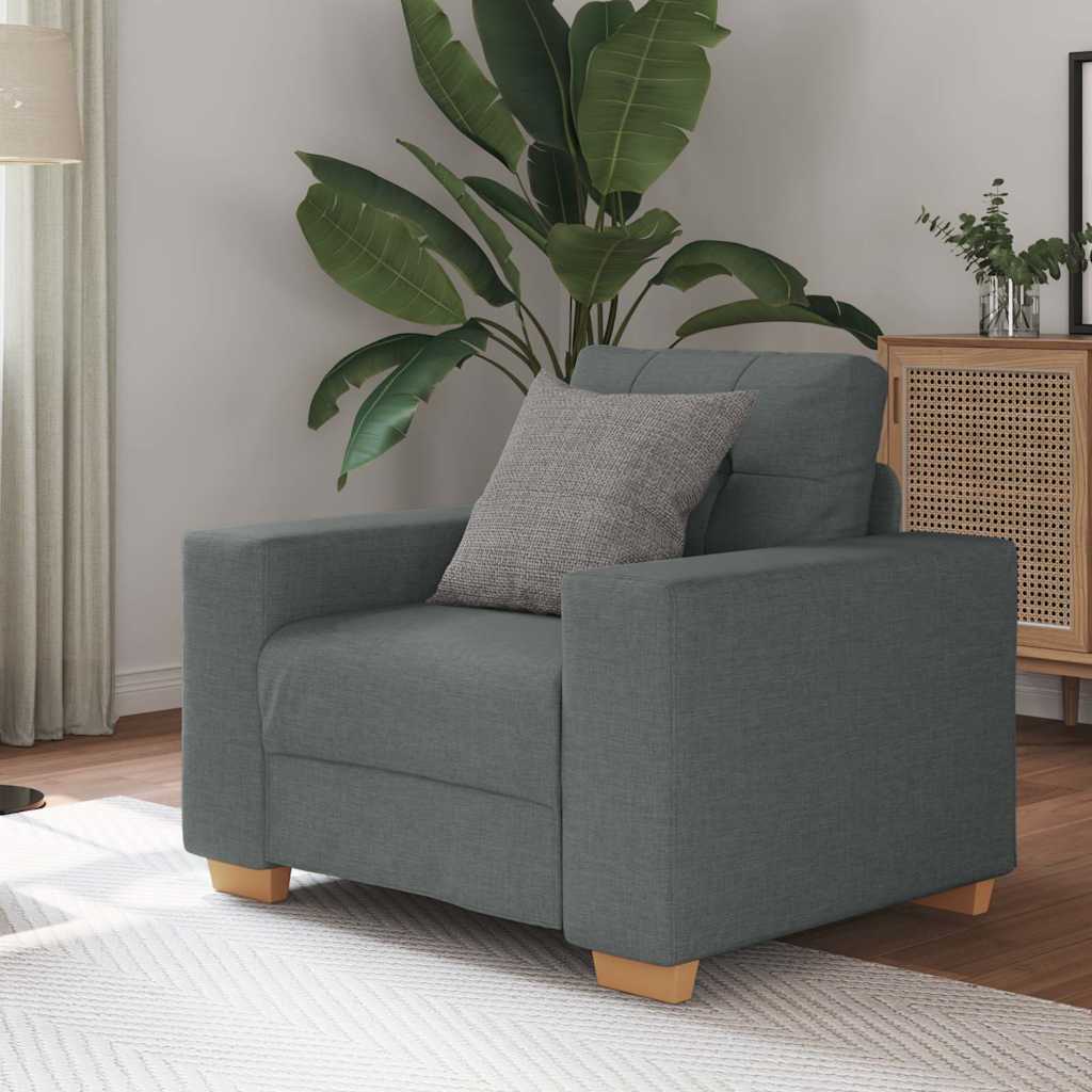 Πολυθρόνα Σκούρο Γκρι 100 x 78 x 80 εκ. Ύφασμα - Pakobazaar