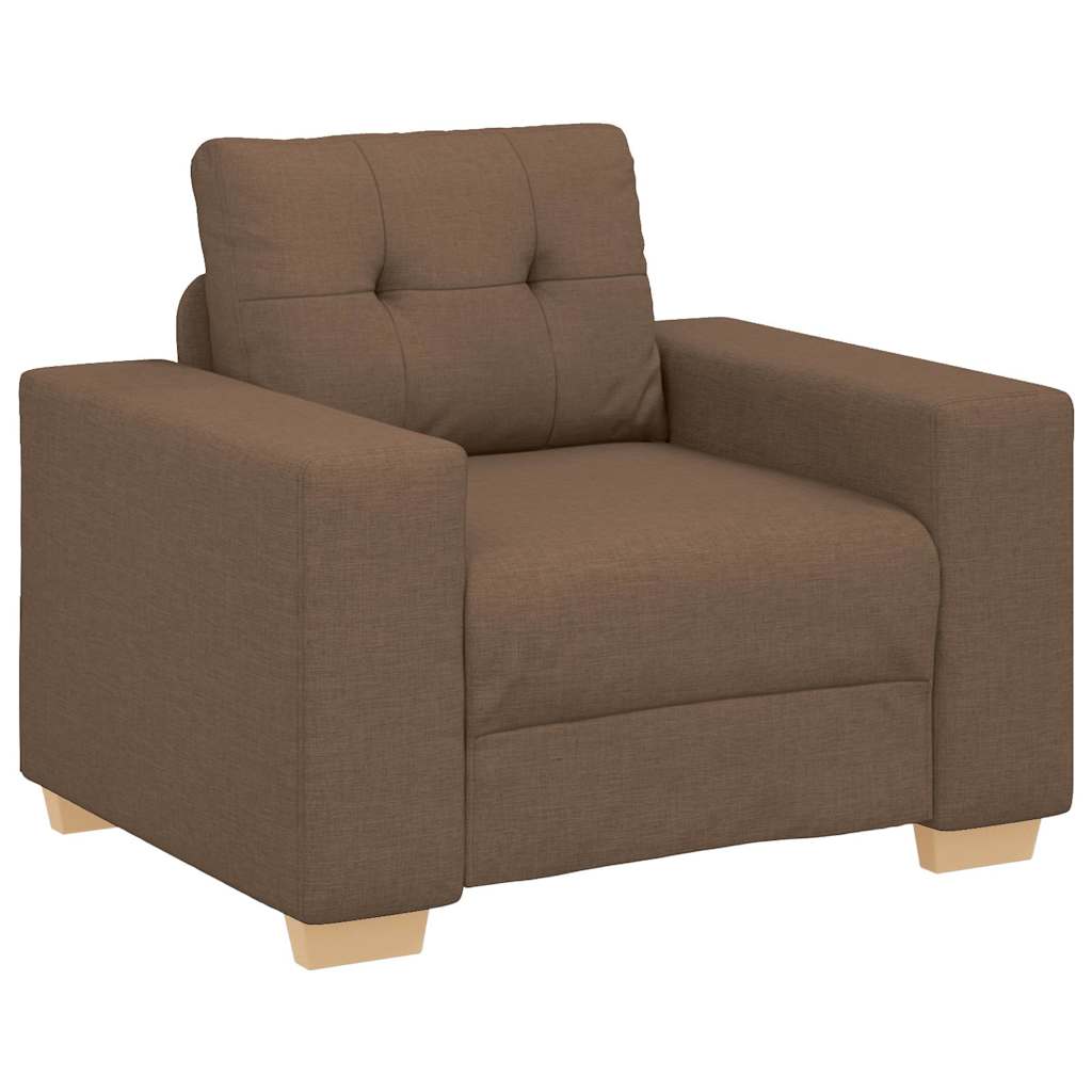Πολυθρόνα Καφέ 100x78x80 εκ. Ύφασμα - Pakobazaar