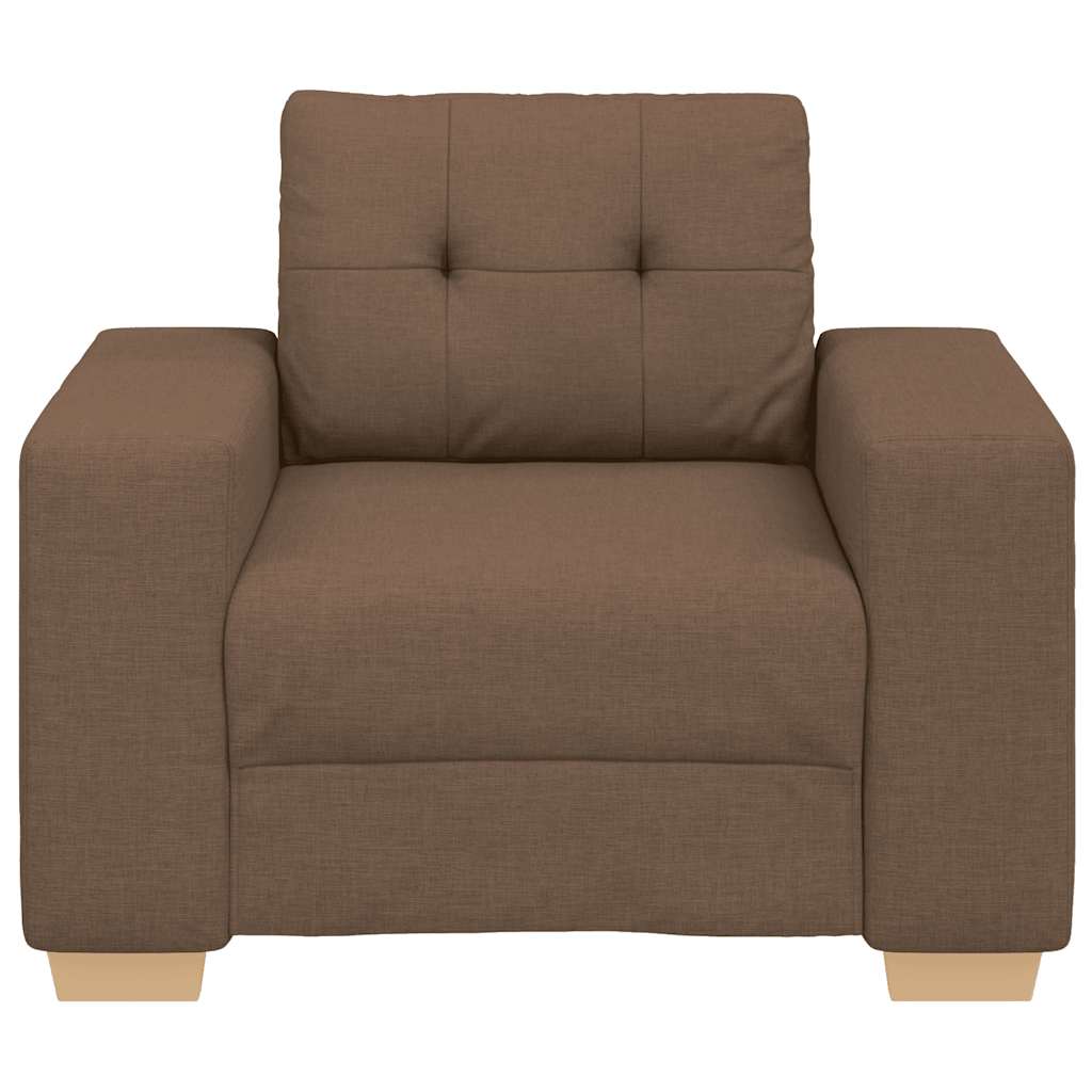Πολυθρόνα Καφέ 100x78x80 εκ. Ύφασμα - Pakobazaar