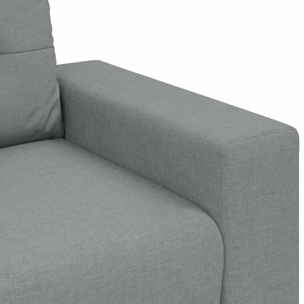 Καναπές-Διθέσιος Ανοιχτό Γκρι 160 x 77 x 82 εκ. Ύφασμα - Pakobazaar