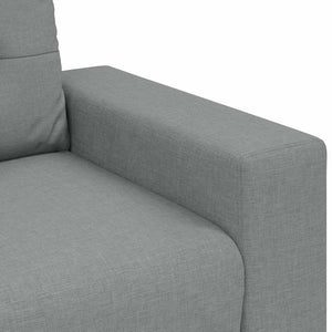 Καναπές-Διθέσιος Ανοιχτό Γκρι 160 x 77 x 82 εκ. Ύφασμα - Pakobazaar