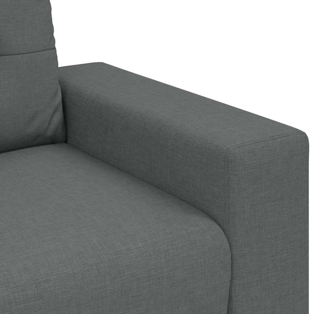 Καναπές-Διθέσιος Σκούρο Γκρι 160 x 77 x 82 εκ. Υφασμάτινος - Pakobazaar