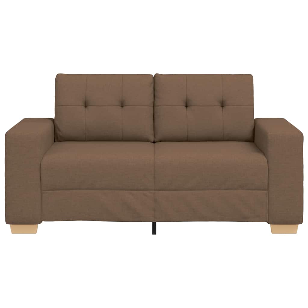 Καναπές Διθέσιος Καφέ 160 x 77 x 82 εκ. Ύφασμα - Pakobazaar