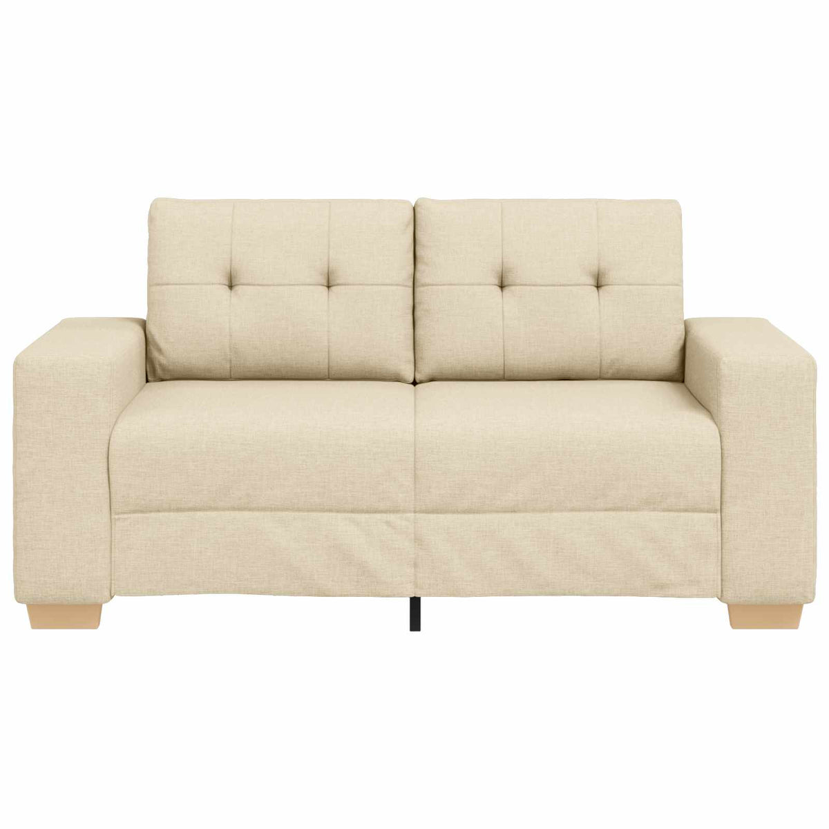 Διθέσιος καναπές Κρεμ 160 cm ύφασμα - Pakobazaar