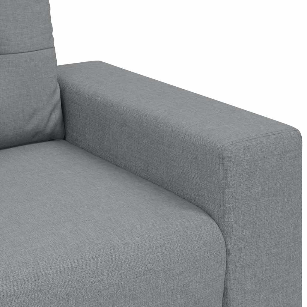 Καναπές-Διθέσιος Ανοιχτό Γκρι 180 x 77 x 82 εκ. Ύφασμα - Pakobazaar