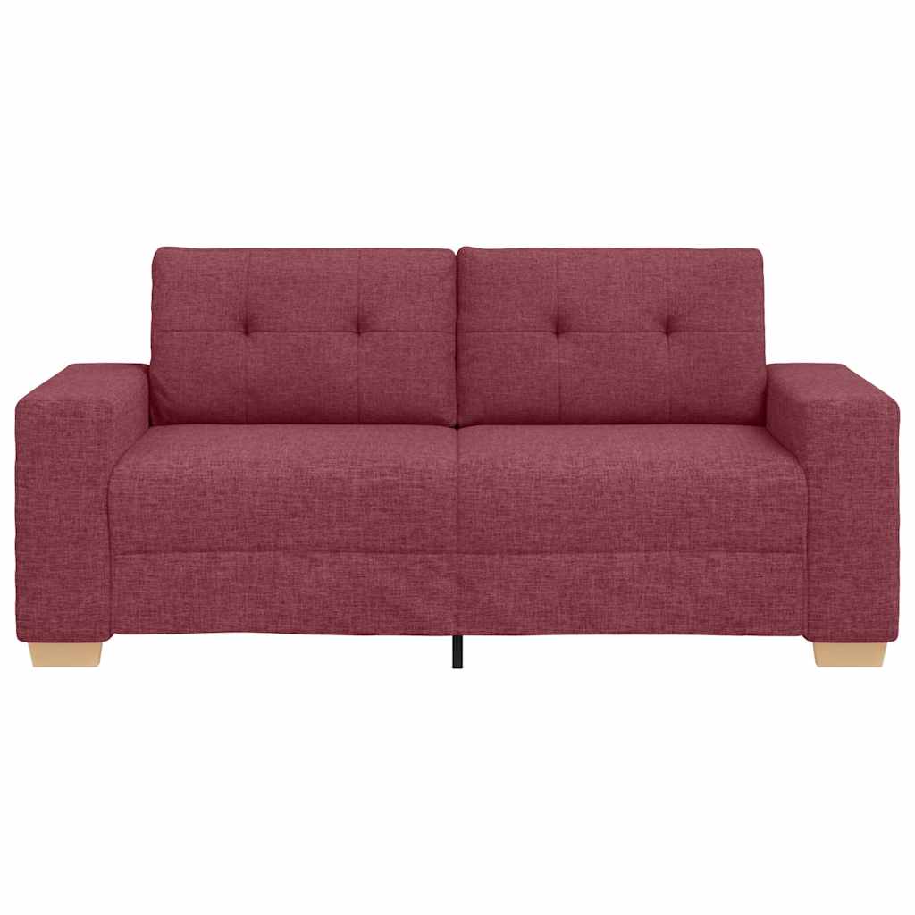 Καναπές Διθέσιος Κόκκινος 180 x 77 x 82 εκ. Ύφασμα - Pakobazaar
