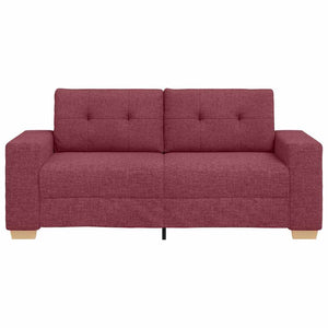 Καναπές Διθέσιος Κόκκινος 180 x 77 x 82 εκ. Ύφασμα - Pakobazaar