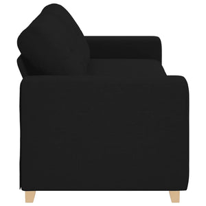 Τριθέσιος Καναπές Μαύρος 220x78x80 εκ. Ύφασμα - Pakobazaar