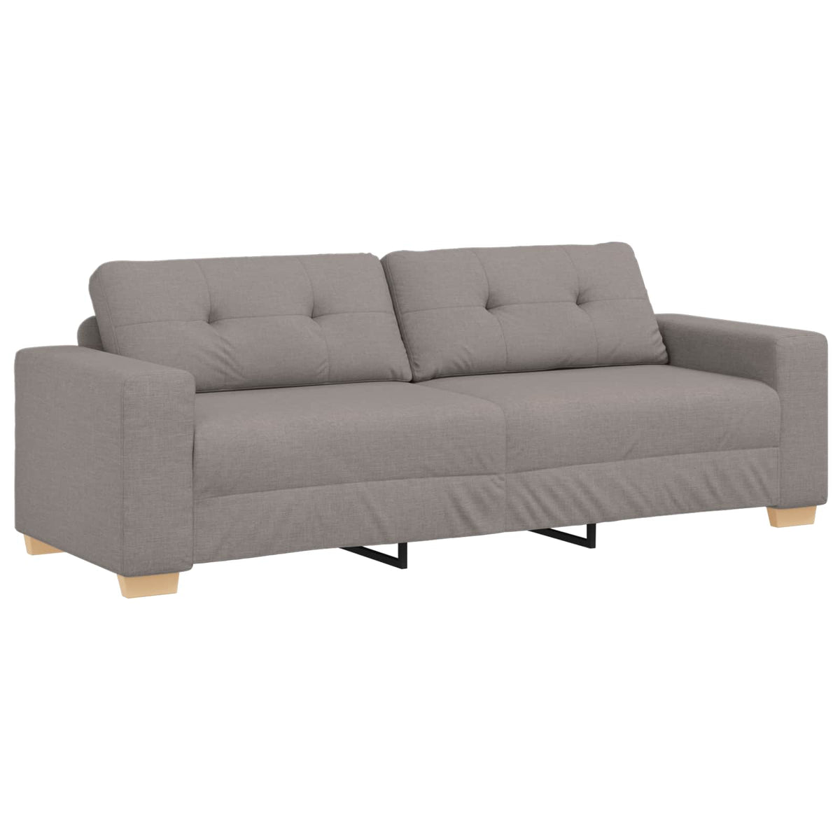 3-Θέσιος καναπές Taupe 220 cm ύφασμα - Pakobazaar