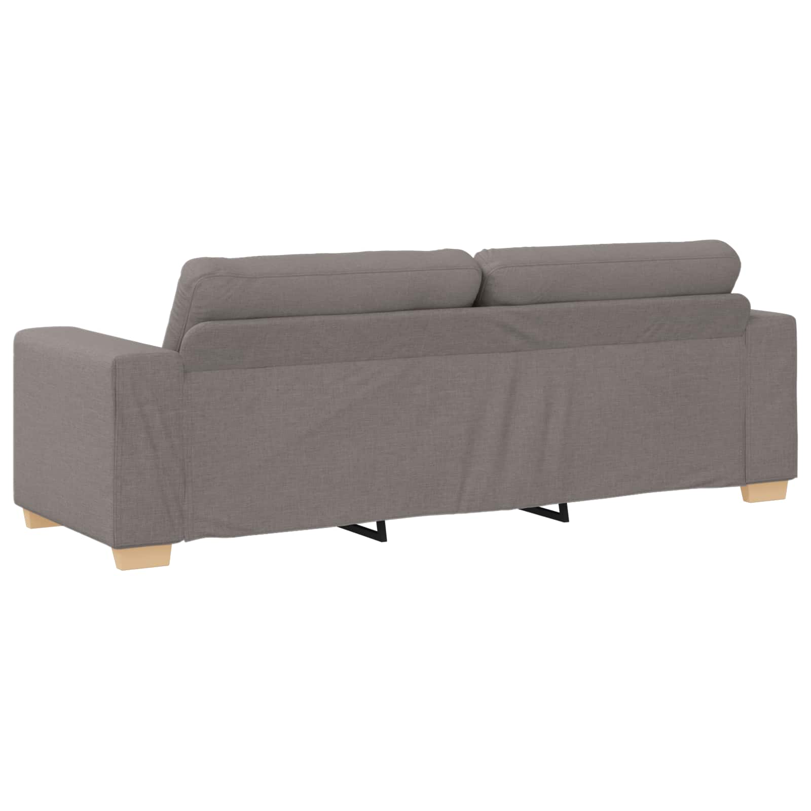 3-Θέσιος καναπές Taupe 220 cm ύφασμα - Pakobazaar
