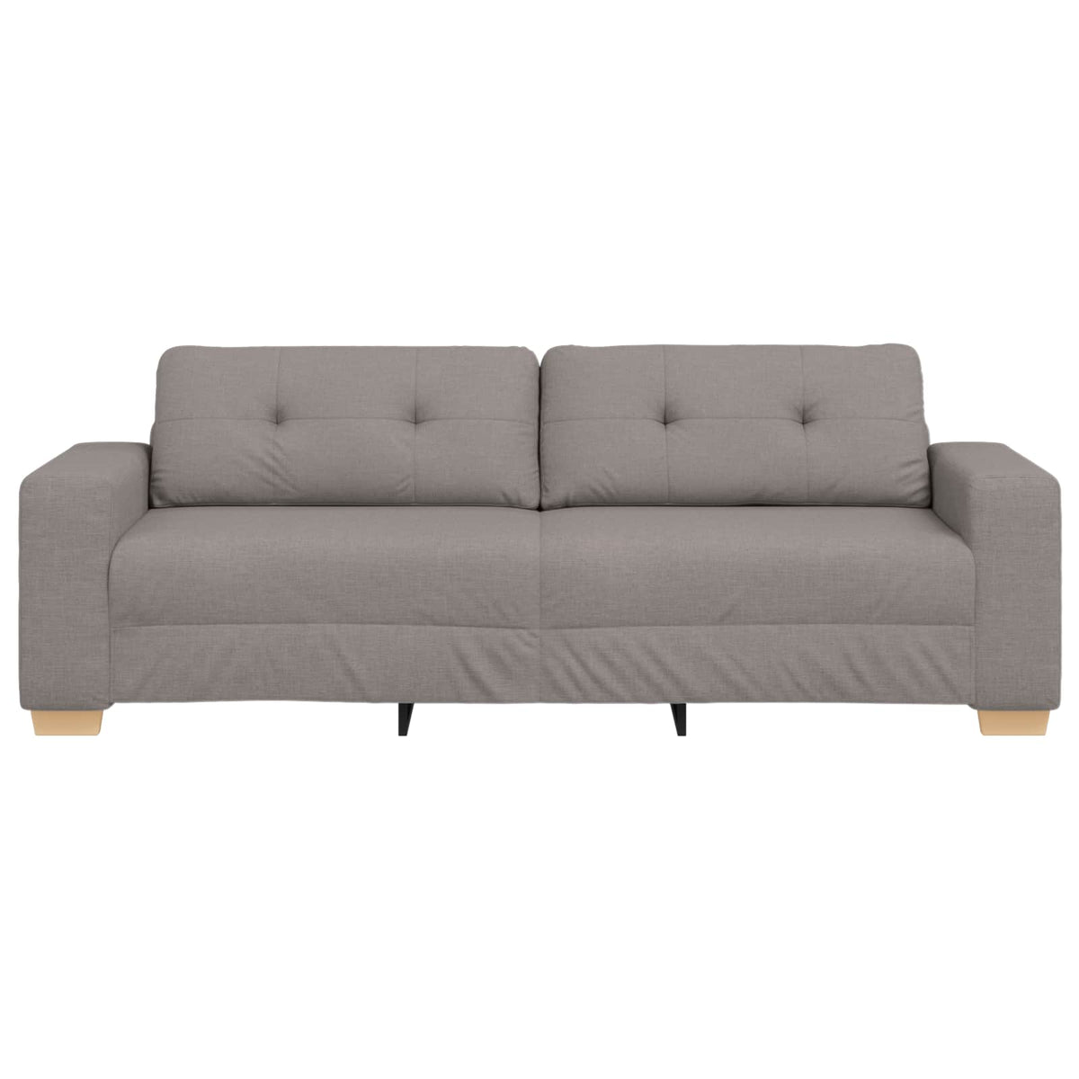 3-Θέσιος καναπές Taupe 220 cm ύφασμα - Pakobazaar