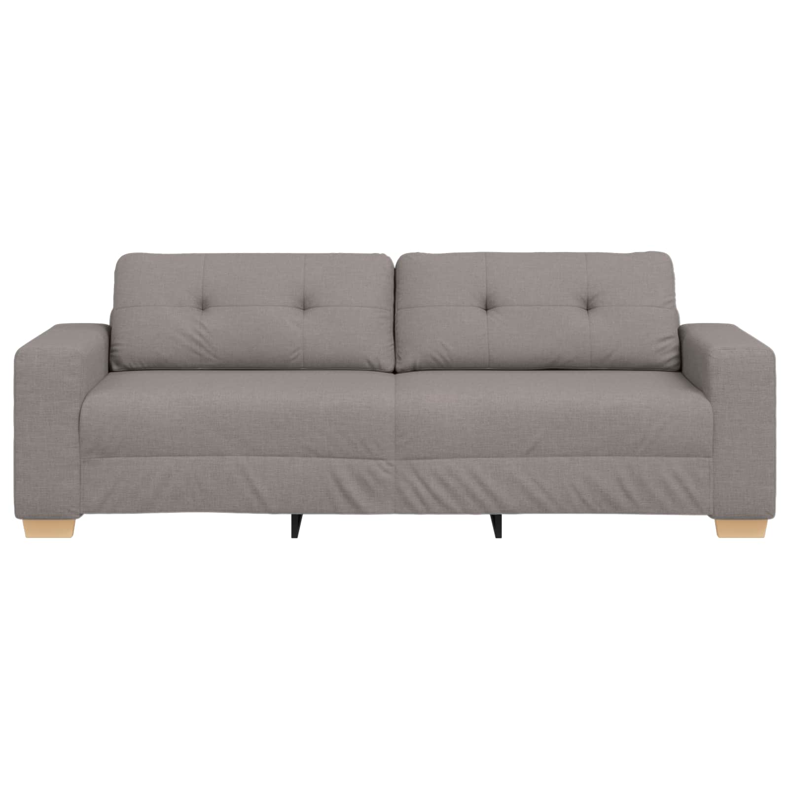 3-Θέσιος καναπές Taupe 220 cm ύφασμα - Pakobazaar