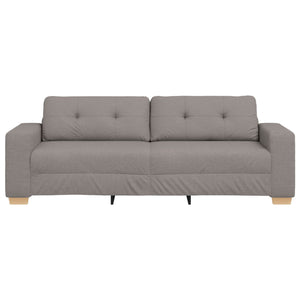 3-Θέσιος καναπές Taupe 220 cm ύφασμα - Pakobazaar