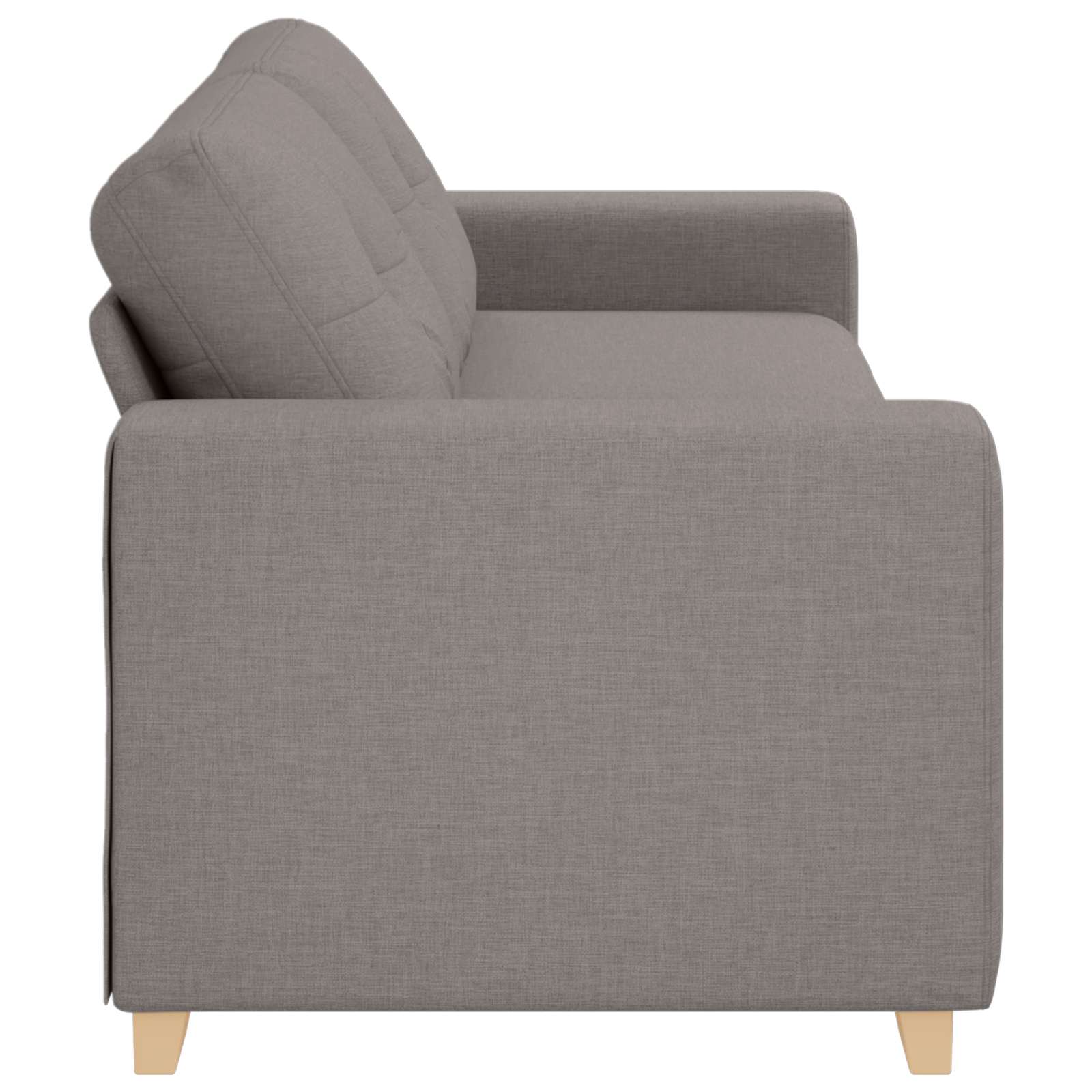 3-Θέσιος καναπές Taupe 220 cm ύφασμα - Pakobazaar