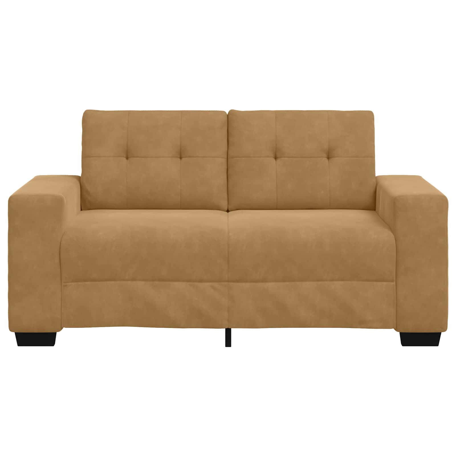 Διθέσιος καναπές Καφέ 160 cm Βελούδο - Pakobazaar
