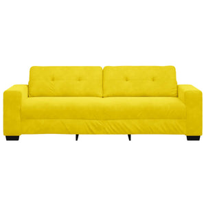 3-Θέσιος καναπές Κίτρινο 220 cm Βελούδο - Pakobazaar
