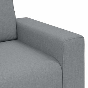 Διθέσιος Καναπές Ανοιχτό Γκρι 160x77x82 εκ. Ύφασμα - Pakobazaar