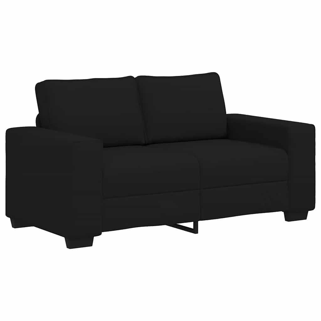 Διθέσιος Καναπές Μαύρος 160x77x82 εκ. Ύφασμα - Pakobazaar