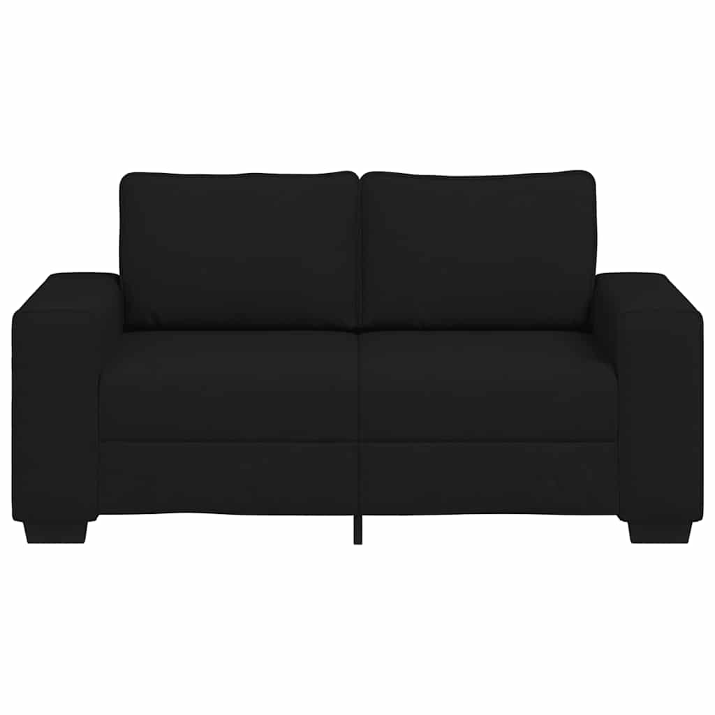 Διθέσιος Καναπές Μαύρος 160x77x82 εκ. Ύφασμα - Pakobazaar