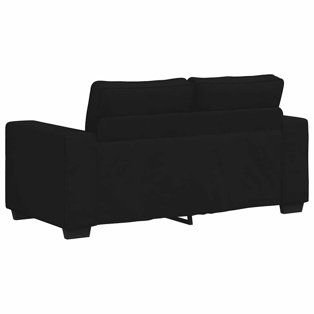 Διθέσιος Καναπές Μαύρος 160x77x82 εκ. Ύφασμα - Pakobazaar