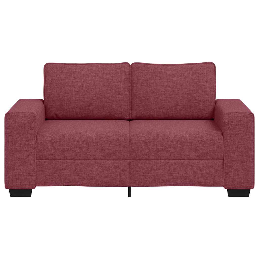 Διθέσιος Καναπές Κόκκινος 160x77x82 εκ. Ύφασμα - Pakobazaar