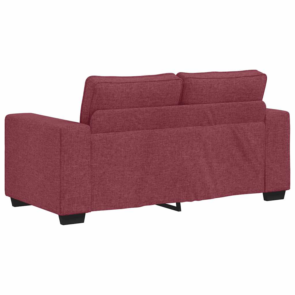 Διθέσιος Καναπές Κόκκινος 160x77x82 εκ. Ύφασμα - Pakobazaar