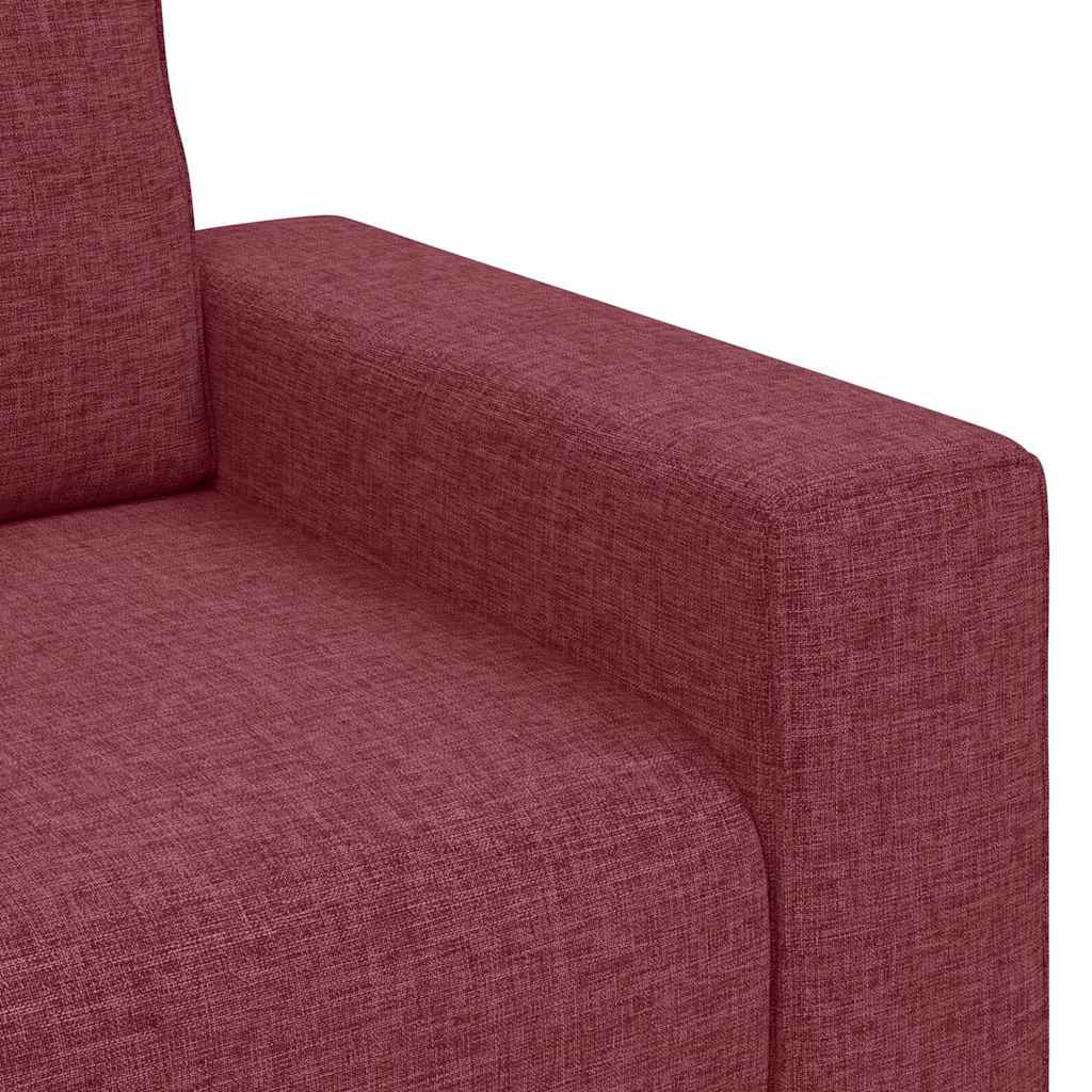Διθέσιος Καναπές Κόκκινος 160x77x82 εκ. Ύφασμα - Pakobazaar