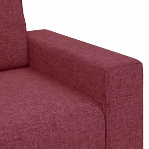 Διθέσιος Καναπές Κόκκινος 160x77x82 εκ. Ύφασμα - Pakobazaar