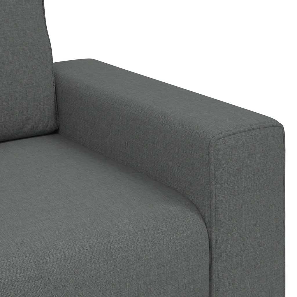 Διθέσιος Καναπές Σκούρο Γκρι 180x77x82 εκ. Ύφασμα - Pakobazaar
