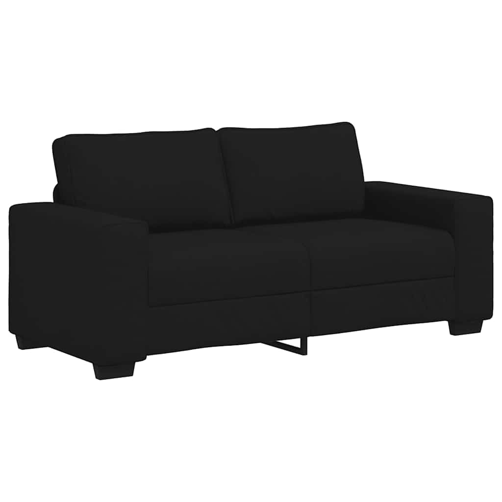 Διθέσιος Καναπές Μαύρος 180x77x82 εκ. Ύφασμα - Pakobazaar