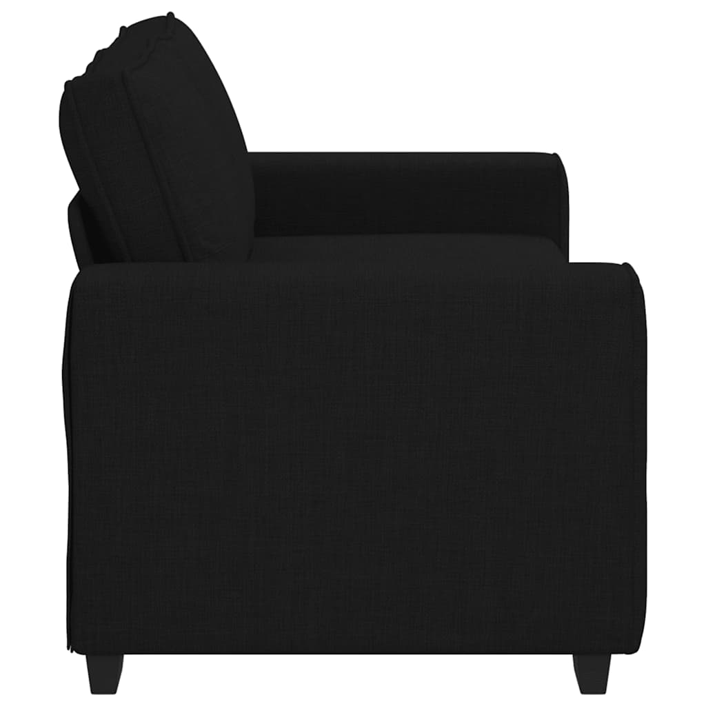 Διθέσιος Καναπές Μαύρος 180x77x82 εκ. Ύφασμα - Pakobazaar