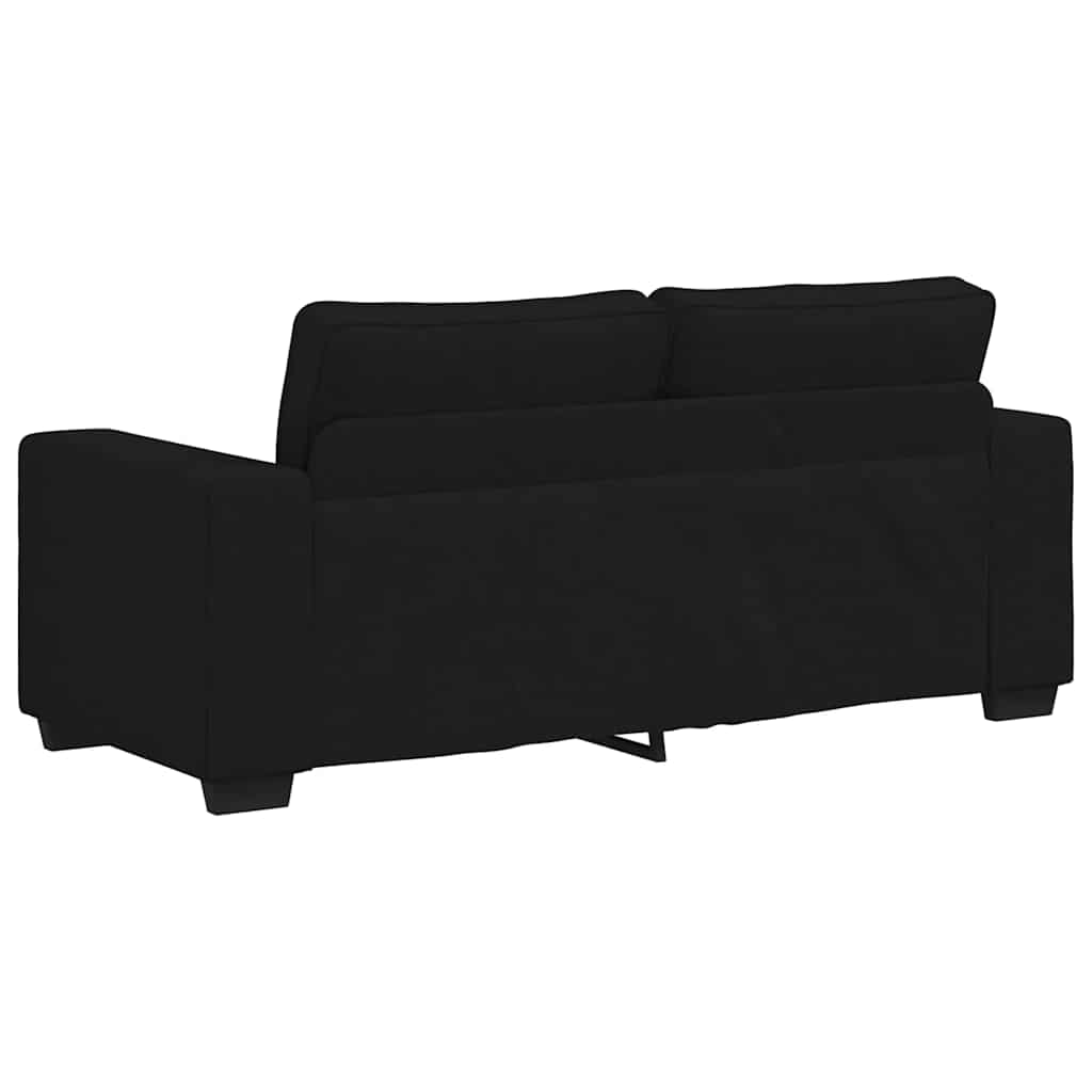 Διθέσιος Καναπές Μαύρος 180x77x82 εκ. Ύφασμα - Pakobazaar
