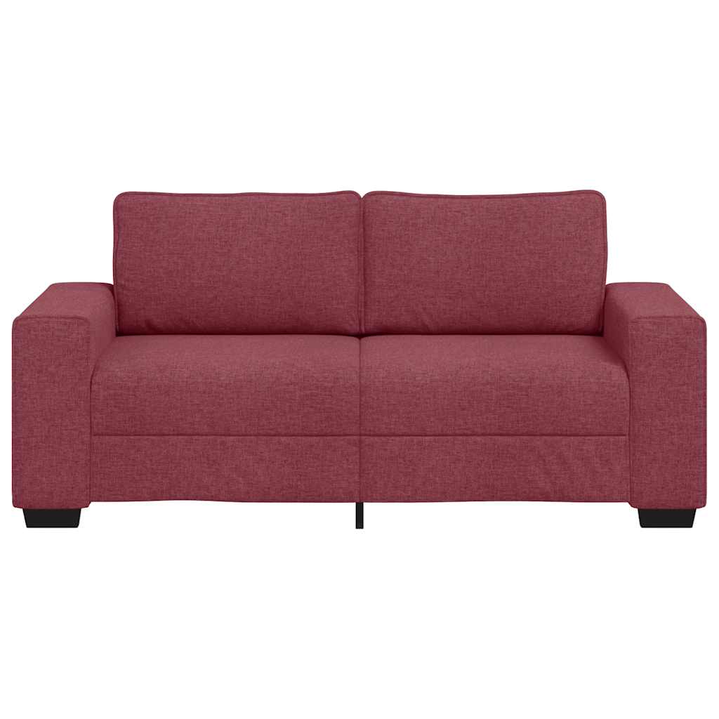 Διθέσιος Καναπές Κόκκινος 180x77x82 εκ. Ύφασμα - Pakobazaar