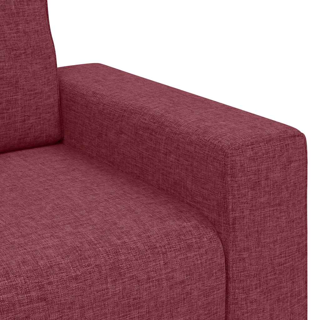 Διθέσιος Καναπές Κόκκινος 180x77x82 εκ. Ύφασμα - Pakobazaar