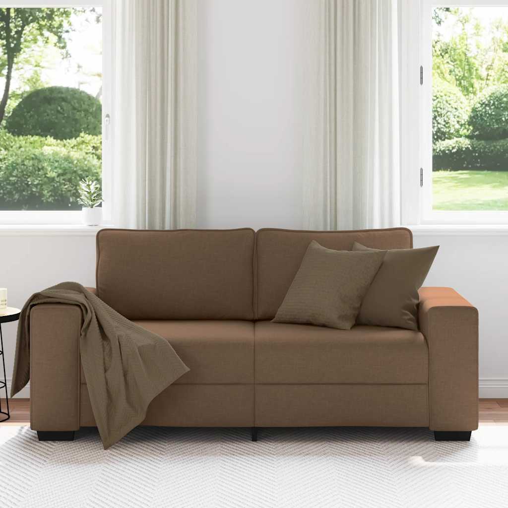 Διθέσιος Καναπές Καφέ 180x77x82 εκ. Ύφασμα - Pakobazaar