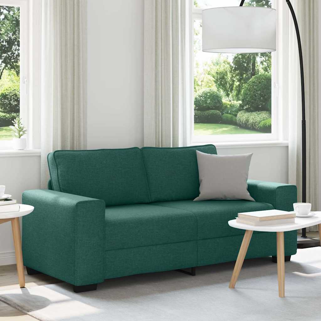 Διθέσιος Καναπές Σκούρο Πράσινο 180x77x82 εκ. Ύφασμα - Pakobazaar