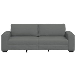 Τριθέσιος Καναπές Σκούρο Γκρι 220x77x82 εκ. Ύφασμα - Pakobazaar
