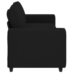 Τριθέσιος Καναπές Μαύρος 220x77x82 εκ. Ύφασμα - Pakobazaar