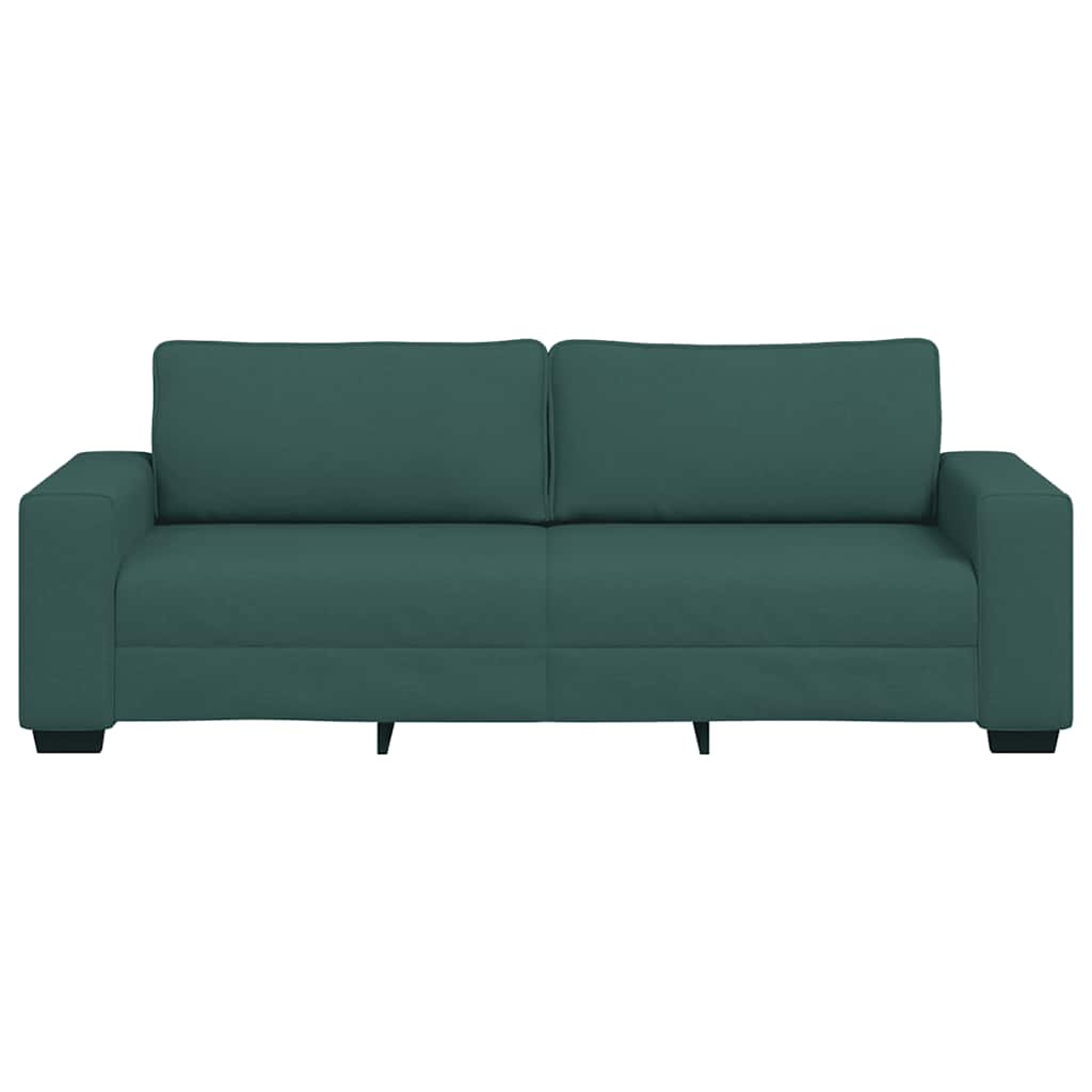 Τριθέσιος Καναπές Σκούρο Πράσινο 220x77x82 εκ. Ύφασμα - Pakobazaar