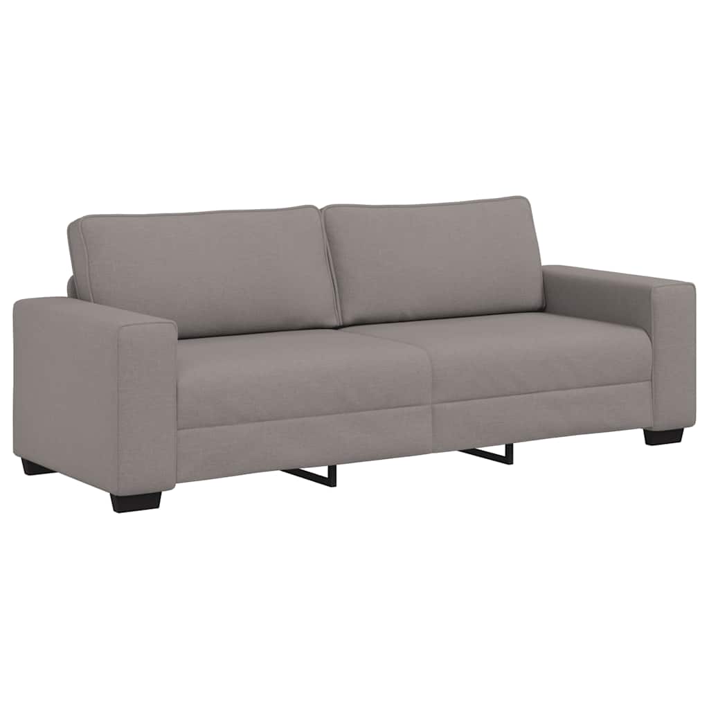 Τριθέσιος Καναπές Μπεζ 220x77x82 εκ. Ύφασμα - Pakobazaar