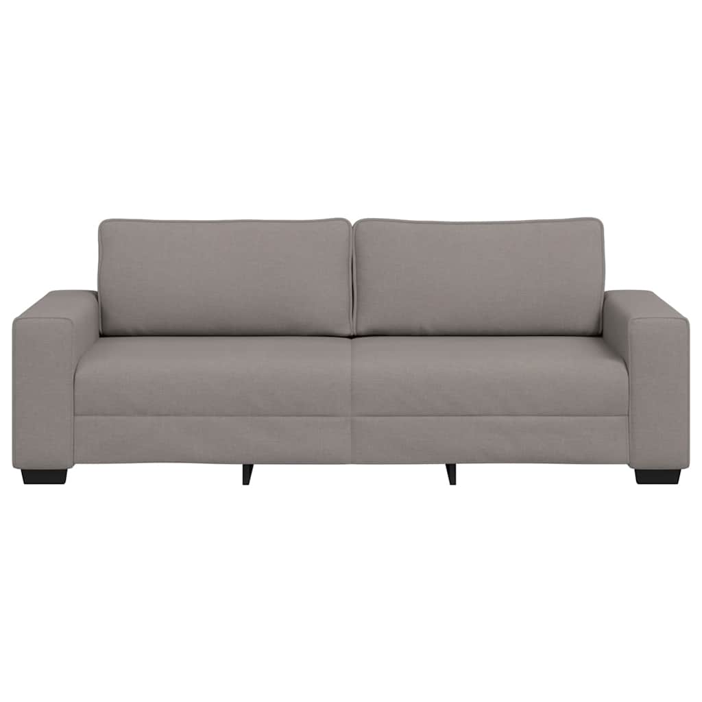 Τριθέσιος Καναπές Μπεζ 220x77x82 εκ. Ύφασμα - Pakobazaar