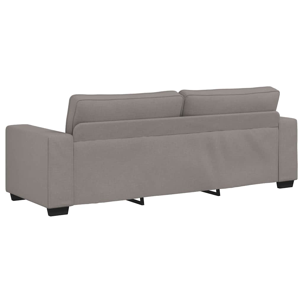 Τριθέσιος Καναπές Μπεζ 220x77x82 εκ. Ύφασμα - Pakobazaar
