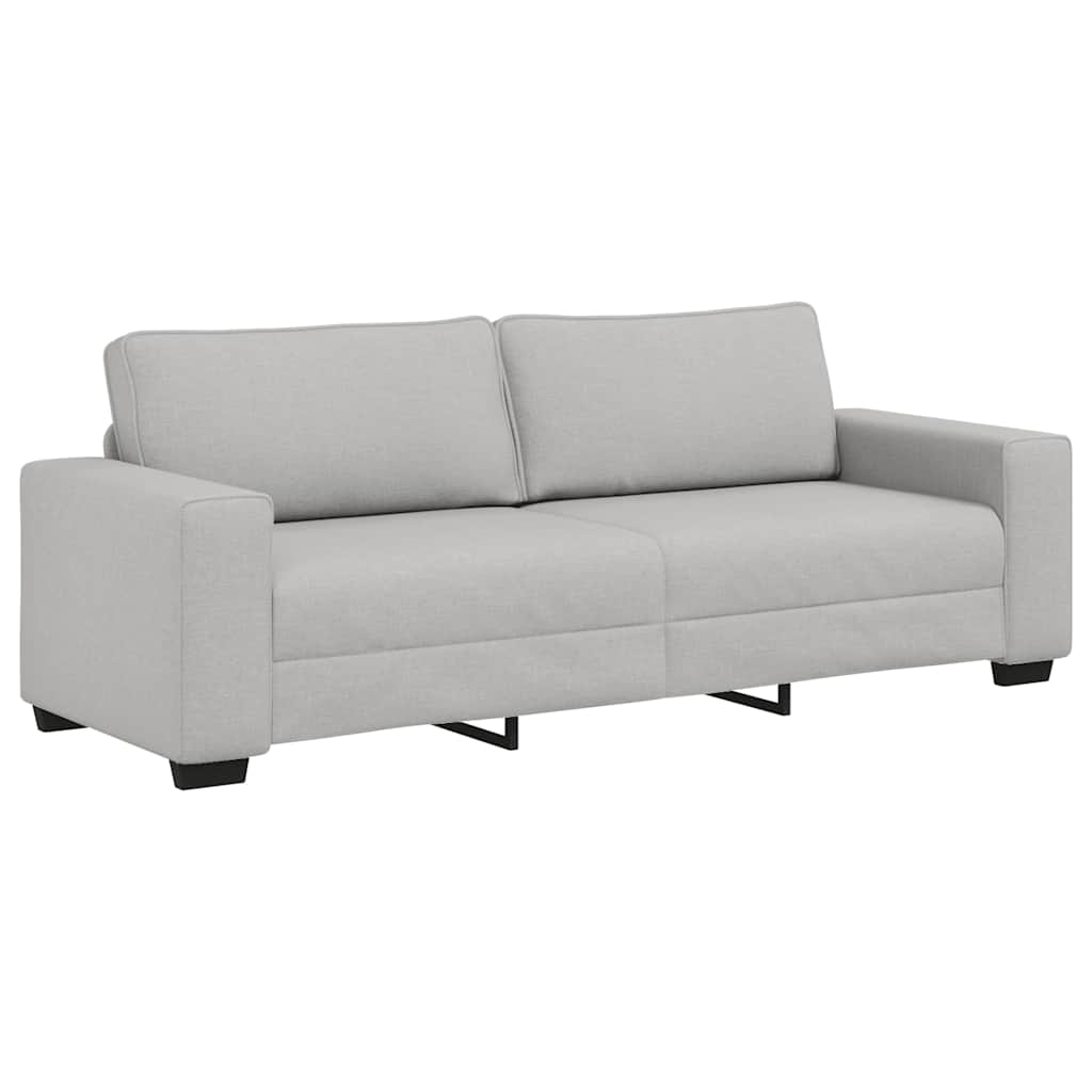 Τριθέσιος Καναπές Cloud Γκρι 220x77x82 εκ. Ύφασμα - Pakobazaar
